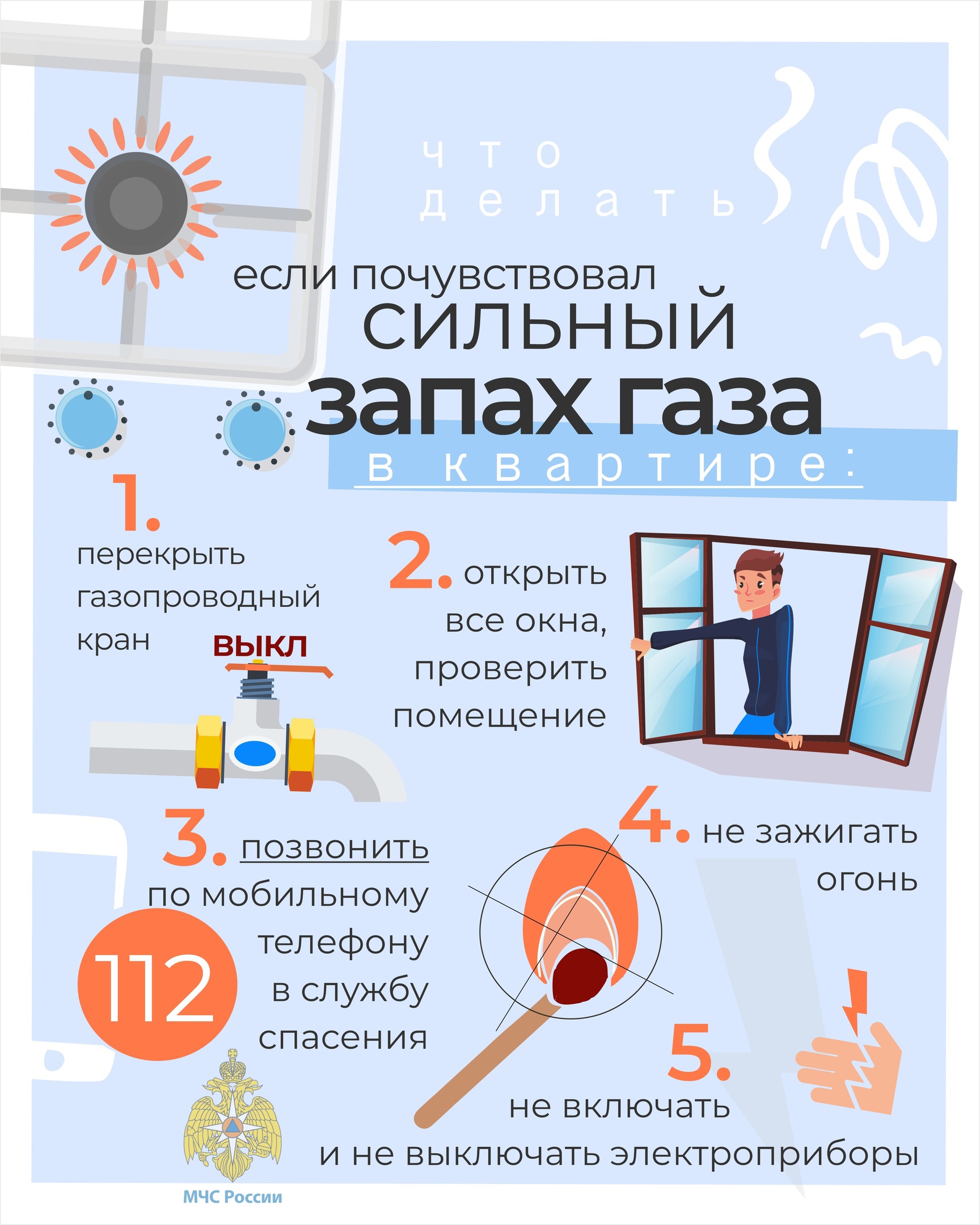 Запах газа в квартире